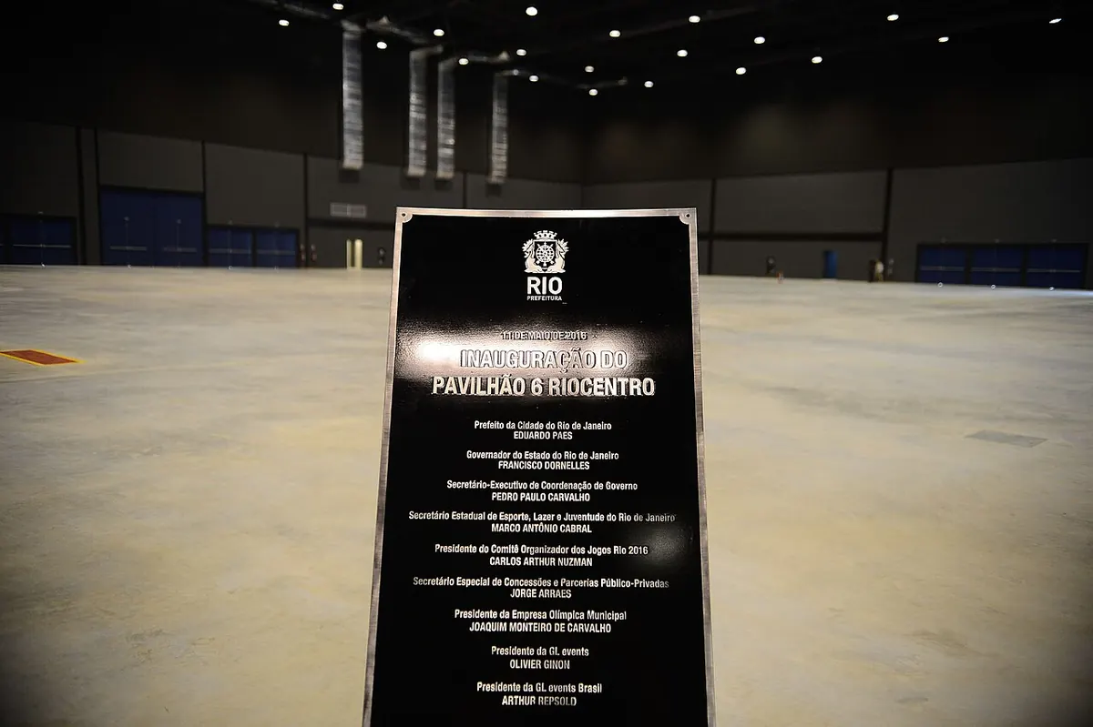 Outro pavilhão do Riocentro, centro de eventos que recebeu o ICLR 2026