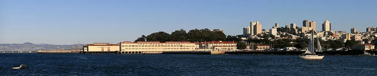 Fort Mason e o centro de San Francisco