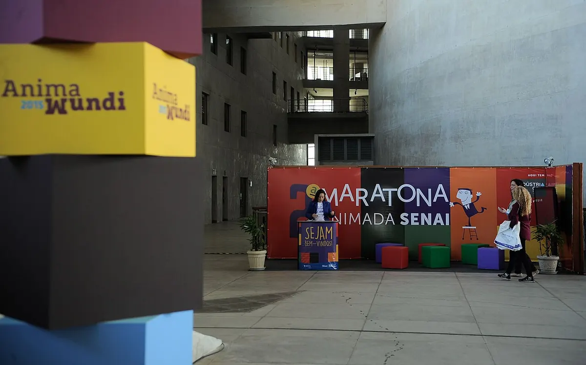 Interior da Cidade das Artes em outro evento, o Anima Mundi