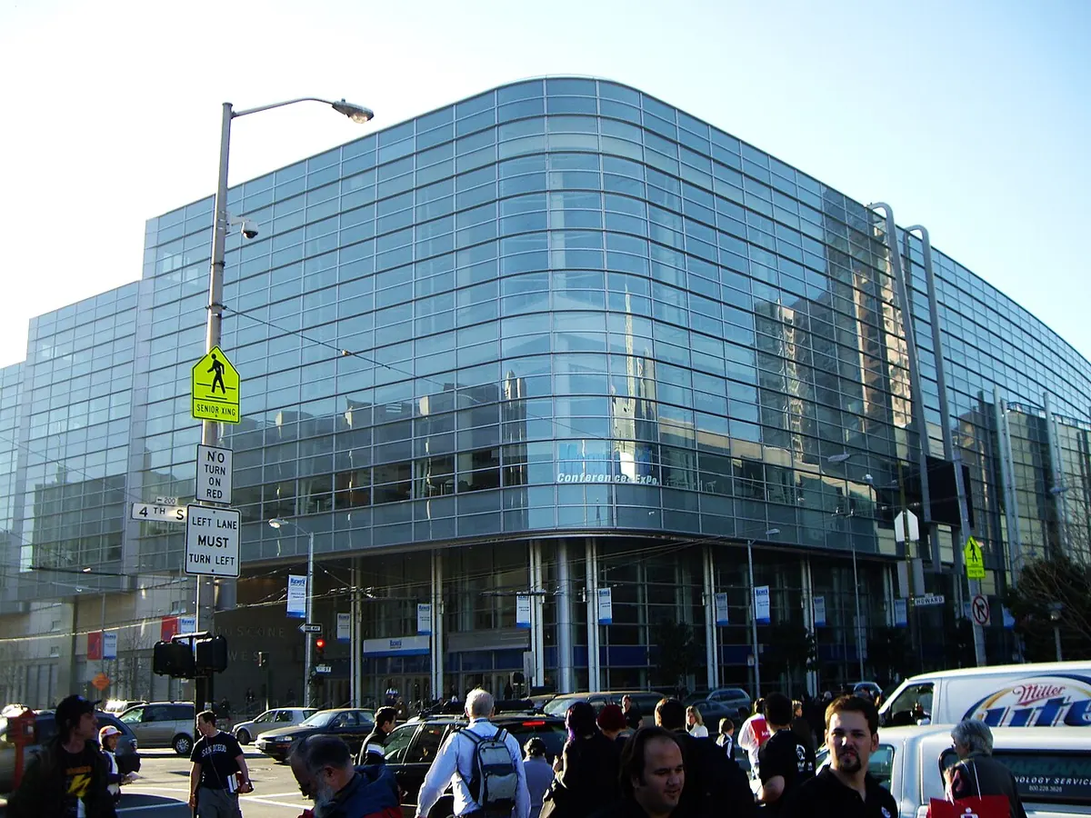 O Moscone West, em São Francisco, sede da edição de 2026