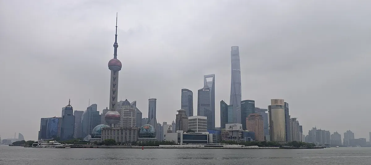 Pudong, vista do Bund, em Xangai