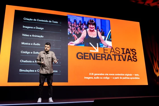 Gui Zanoni — futurista certificado pelo IFTF — em palestra