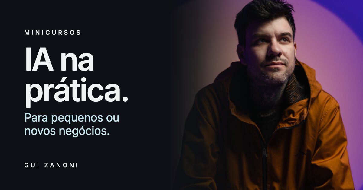 IA na prática para pequenos ou novos negócios.