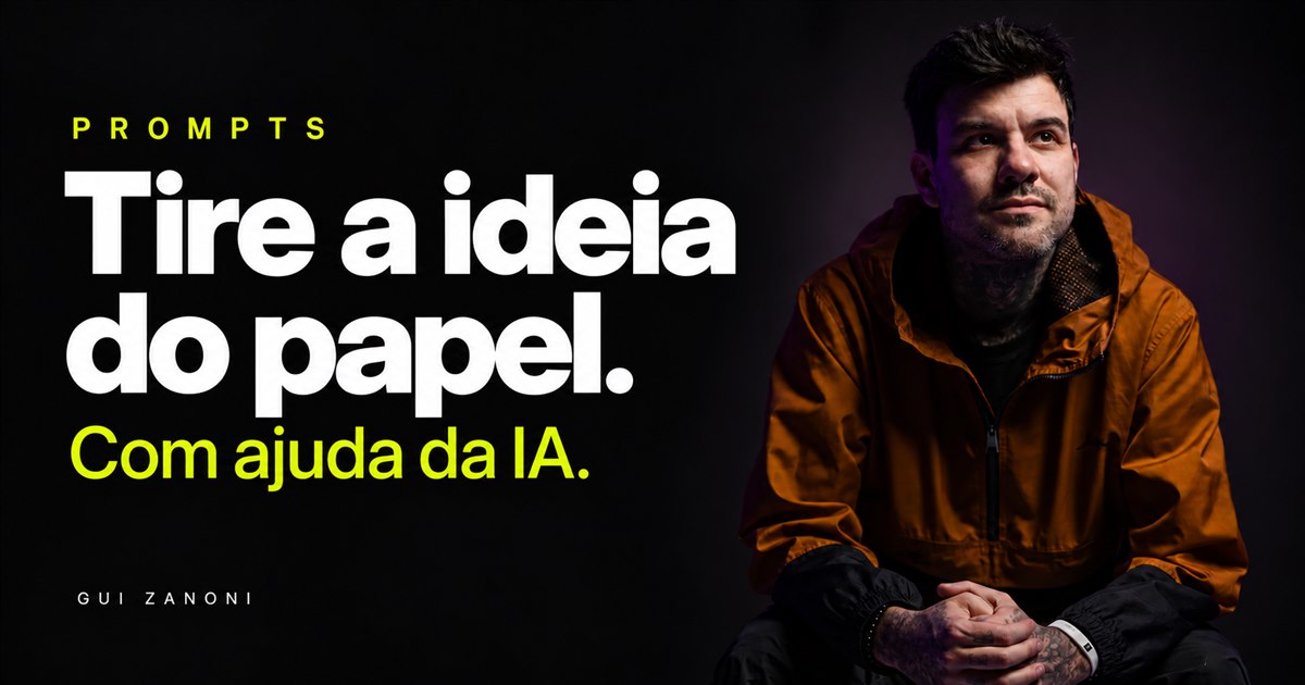 Tire a ideia do papel. Com ajuda da IA.