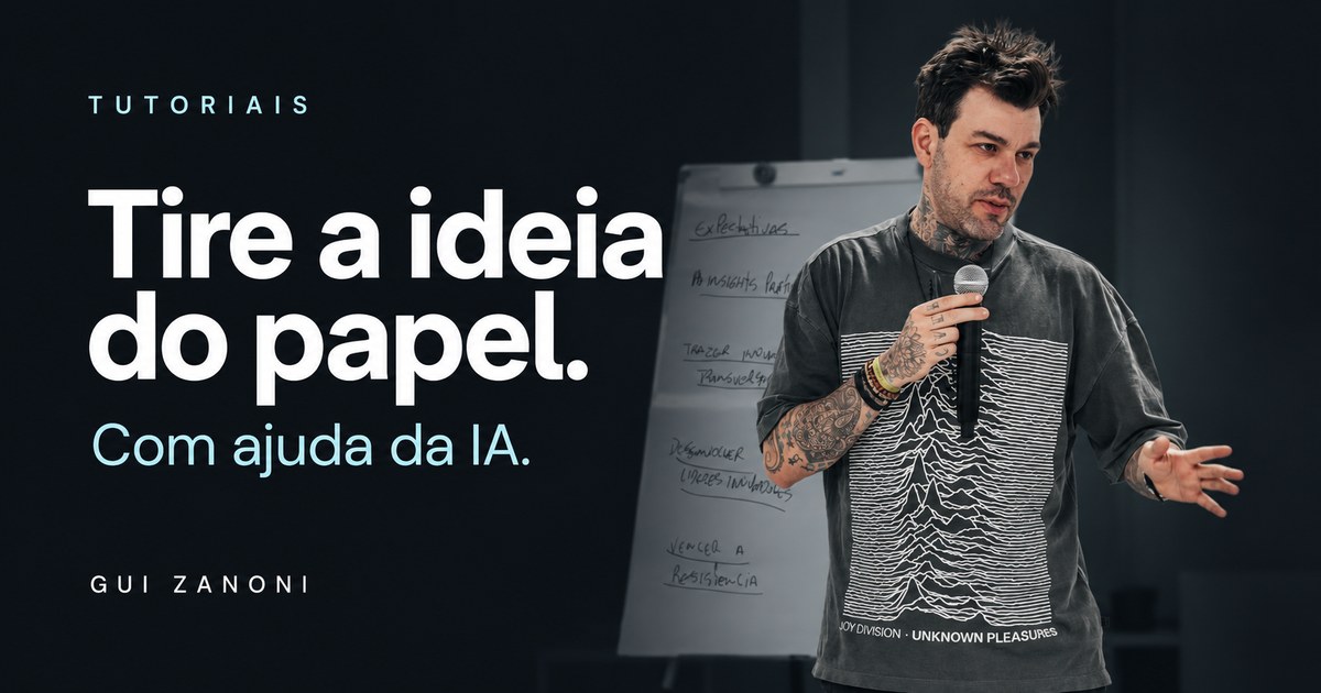 Tire a ideia do papel. Com ajuda da IA.
